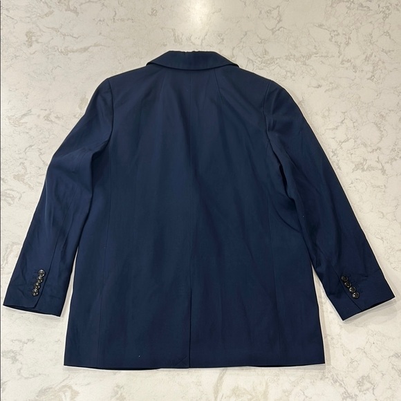 Madewell The Larsen Blazer in Drapeweave Navy Button Academia Jacket MP NWT - Picture 7 of 16